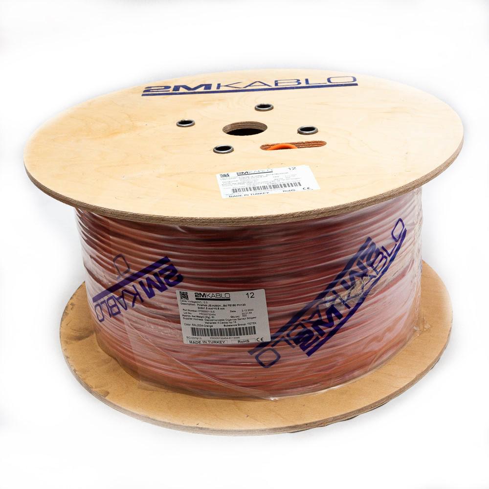 Cablu incendiu JEH(St)H 2x2x1.5mm Orange ("Cablu incendiu JEH(St)H...Bd FE180 PH120 2x2x1.5 MM²+0.8)