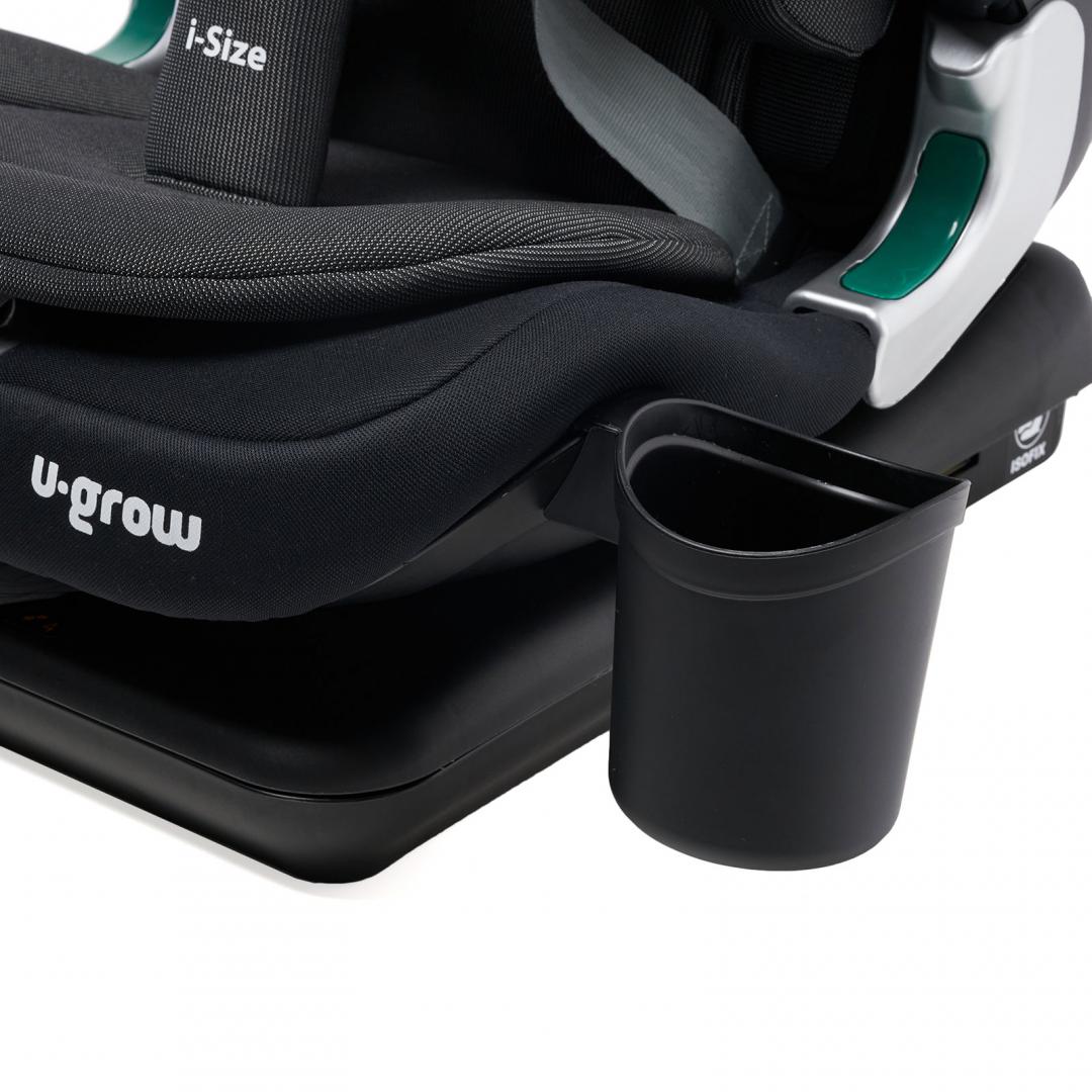 Scaun auto U-Grow,isofix,76-150 cm,negru