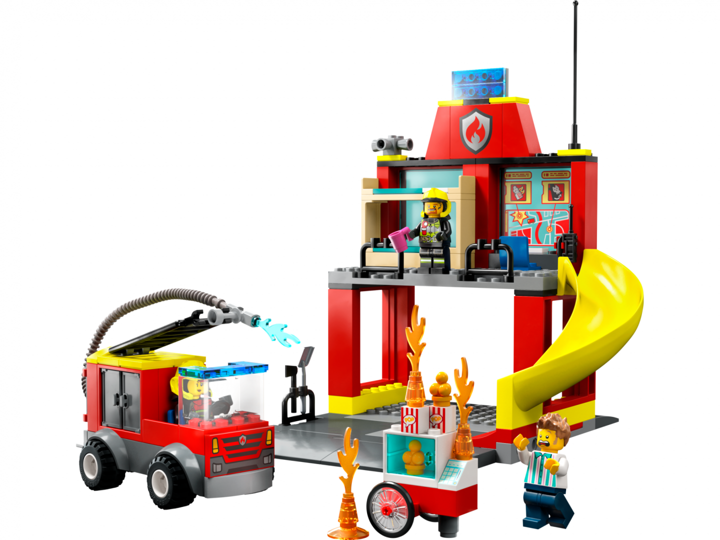 Remiza si Masina de Pompieri, Lego 60375 (60375 Remiza si masina de pompieri)