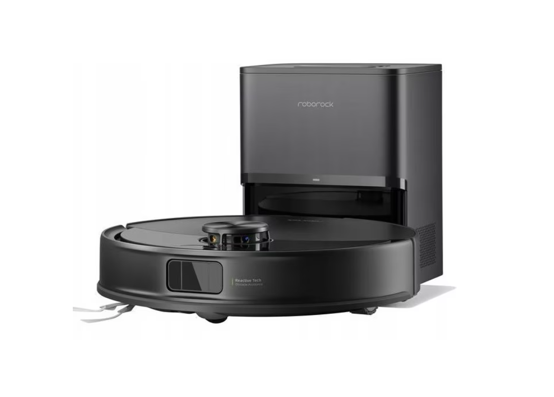 RESIGILAT | Robot de aspirare Roborock Q10 PF+, aspirator si mop cu statie de golire automata, 10.000 Pa, baterie 5.200 mAh, autonomie 180 min, navigatie AI, recipient praf 2.7L, Liftable Mop, Suport Alexa si Google Home, negru ROBOROCK