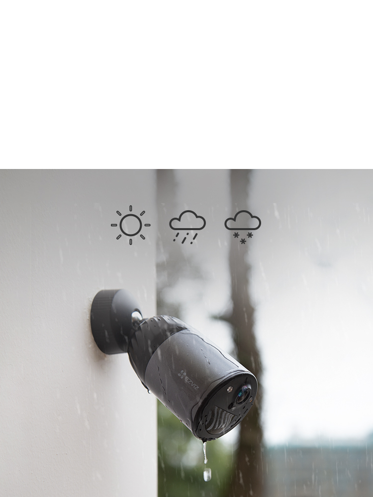 Camera CS-BC1C cu Panou Solar (Kit Camera supraveghere video WIFI cu baterie Ezviz CS-BC1C-A0-2C4WPBDL cu...)