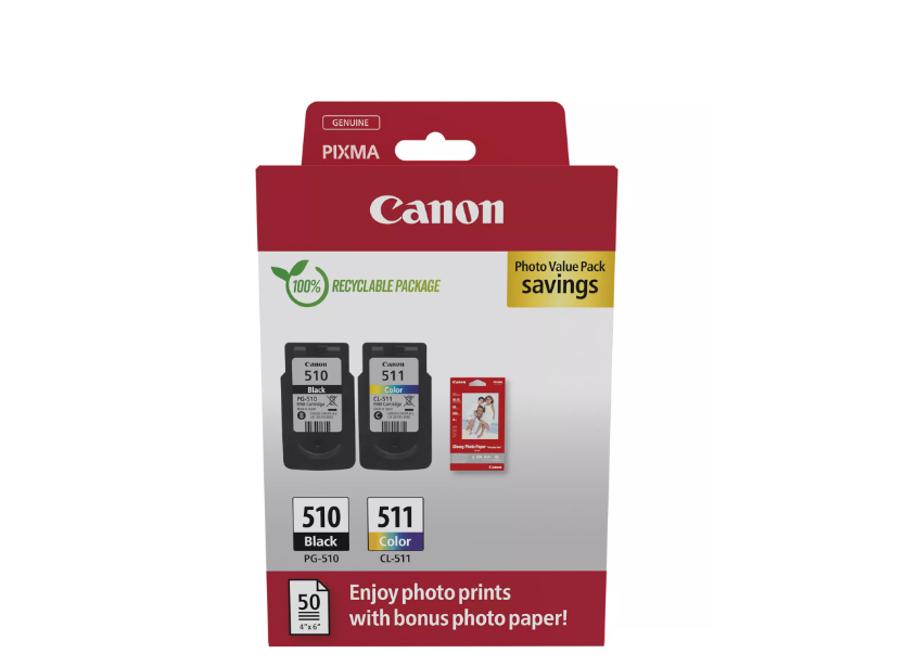 Canon PG-510 /CL-511 Photo Value Pack (Cartus Canon PG-510/CL-511)