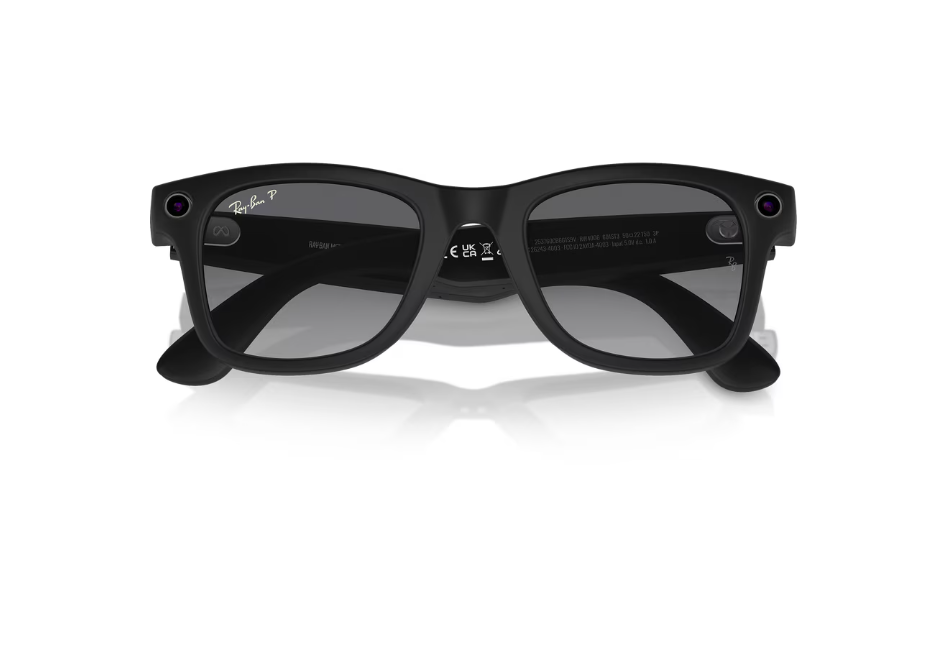 RayBan Meta Wayfarer Matte Bk/gradient (RayBan Meta Wayfarer Matte Black/Gradient Graphite Polarized)