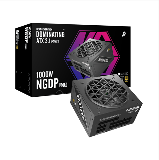 SURSA 1STPLAYER NGDP 1000W GOLD BALCK