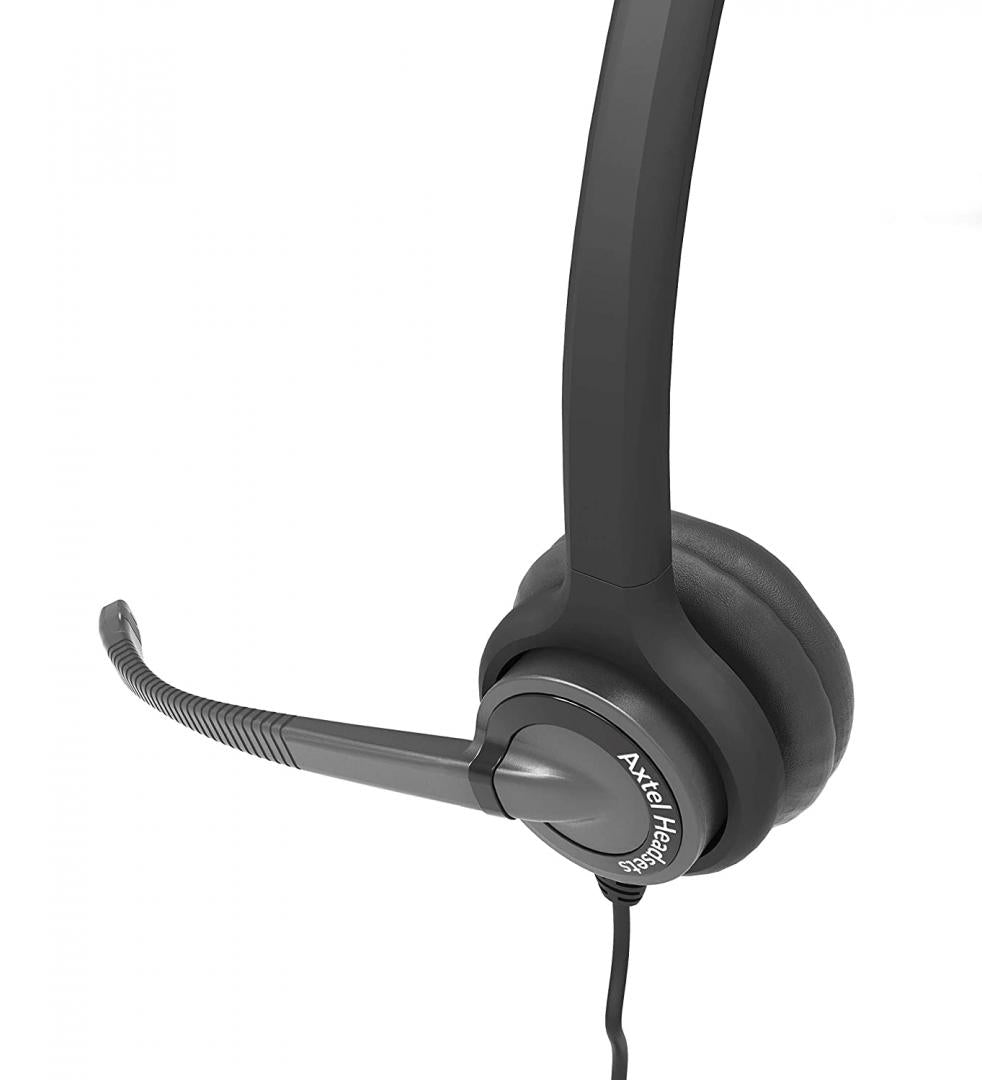 Casti cu microfon Axtel ELITE HD voice mono NC, HD voice, negru