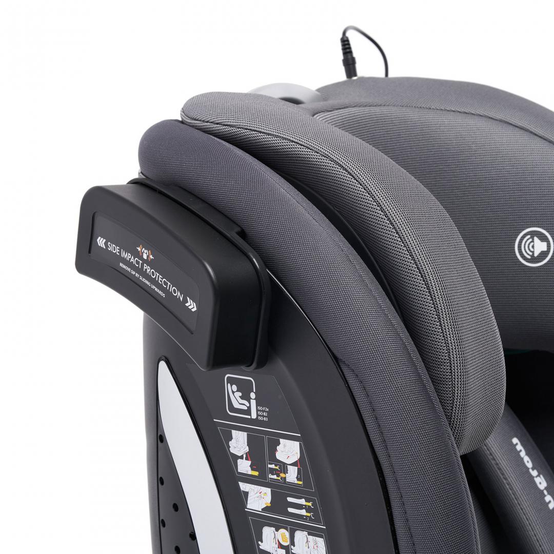 Scaun auto U-Grow,isofix,76-150 cm,gri