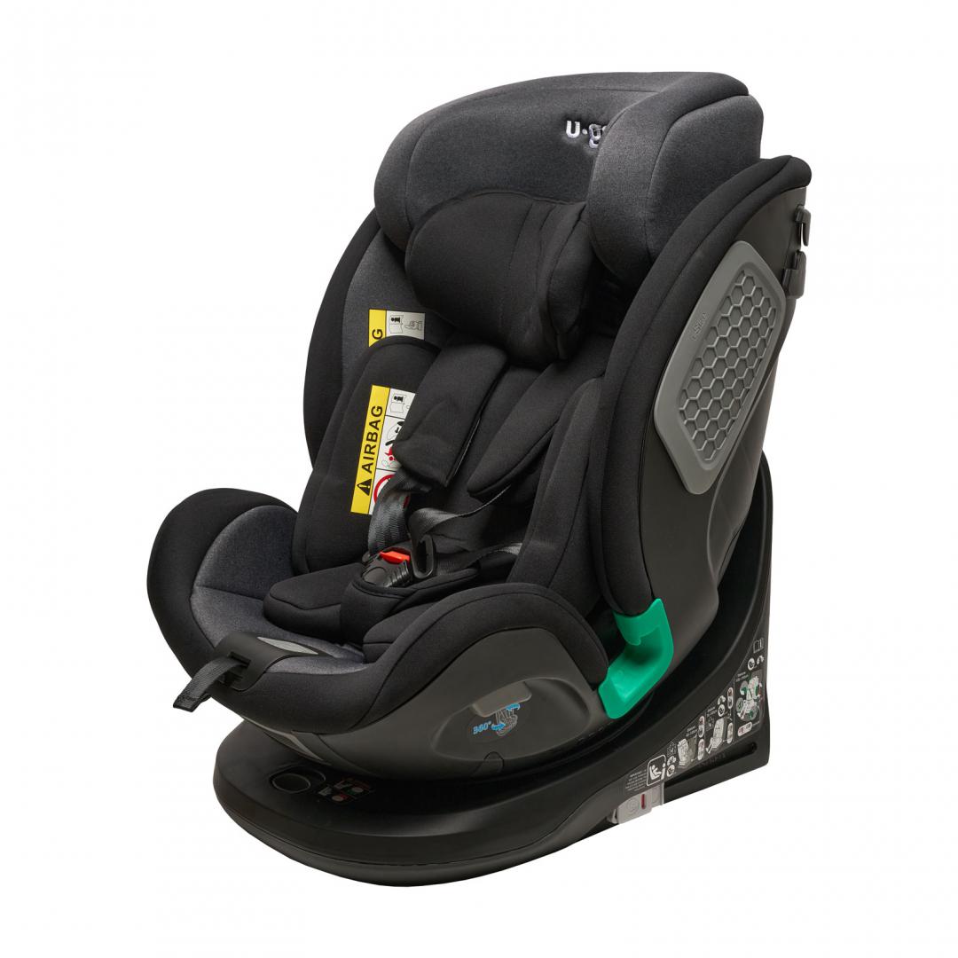 Scaun auto 360 gr,isofix, negru,U-Grow