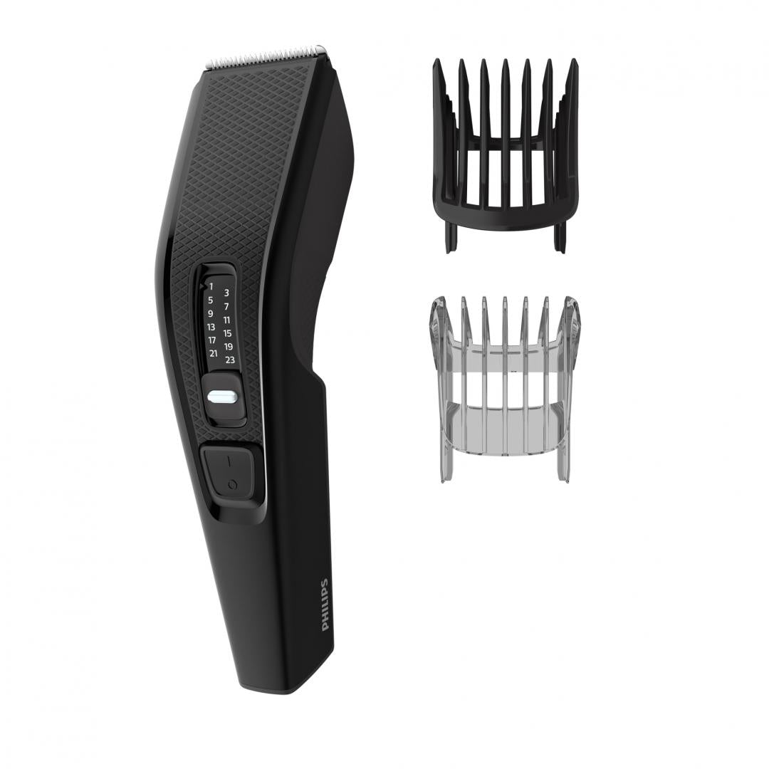 RESIGILAT | Aparat de tuns PHILIPS HC3510/15, Pieptene ajustabil, 0.5-23mm, 13 trepte, Cu fir, Negru, L x A x I (mm) 70x140x224 PHILIPS