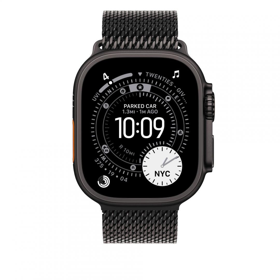 Apple Watch 49mm Black Titanium Milanese Loop - Small