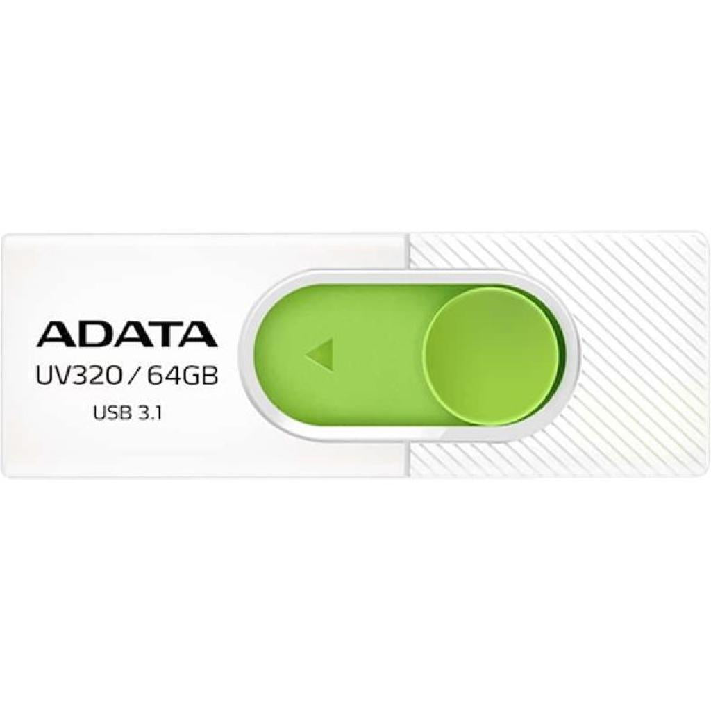 ADATA USB UV320 64GB WHITE/GREEN RETAIL