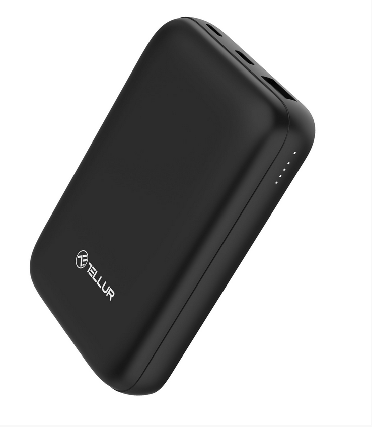 Bat. ext Tellur Compact Pro Wi 10000mAh (Baterie externa Tellur Compact Pro 10000mAh)