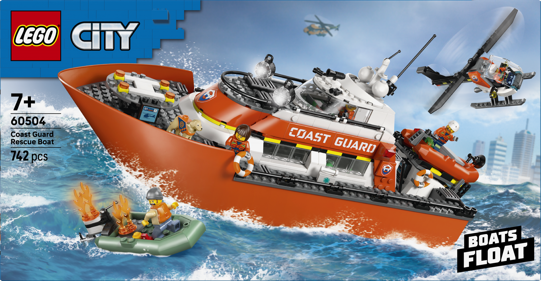 Barca Salv.si Elic.paza Coasta LEGO60504 (barca de Salvare si Elicopter Ale.pazei de Coasta LEGO60504)