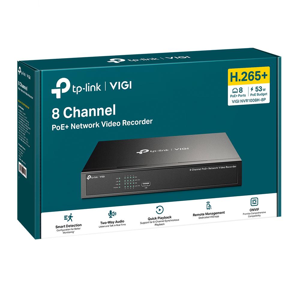 TP-Link TPL VIGI 8 CH POE+ NW VIDEO RECORDER
