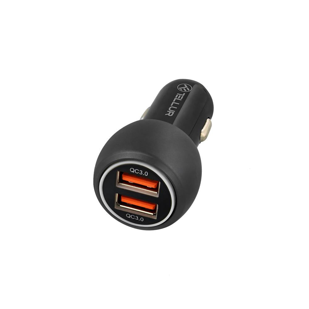 Incarcator auto Tellur FCC8 6a 36W negru (Incarcator auto Tellur FCC8)