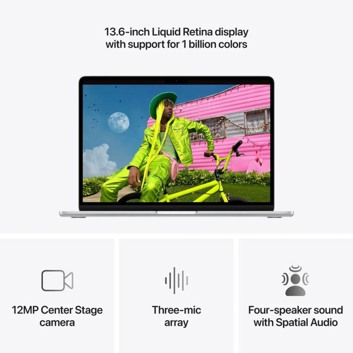 MacBook Air 15.3" Retina/Apple M5 (CPU 10-core, GPU 10-core, NeuralEngine16-core)/24GB/1TB - Silver - INT KB (No Adapter) - 2026