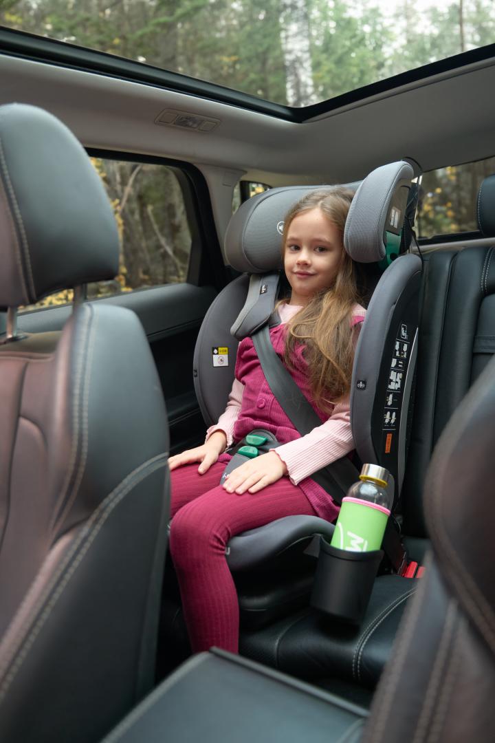 Scaun auto U-Grow,isofix,76-150 cm,gri