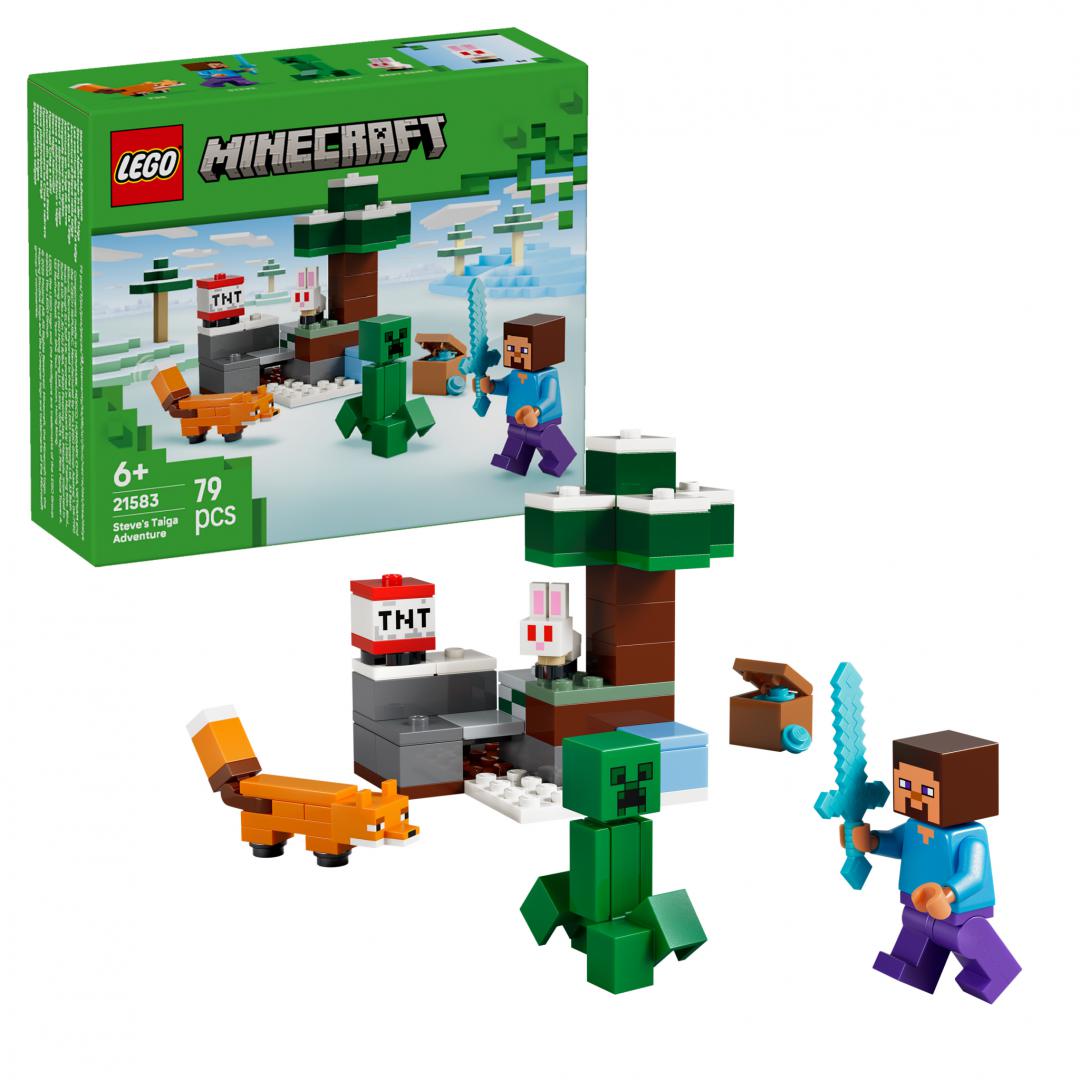Aventura din Taiga Lui Steve  LEGO21583 (aventura din Taiga a Lui Steve  LEGO21583)