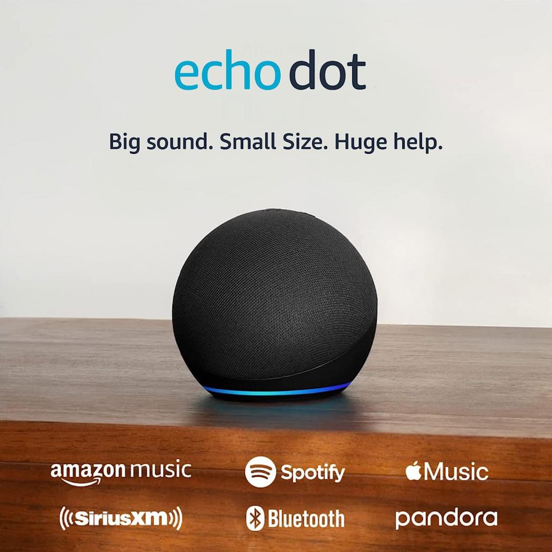 Resigilat - Amazon Echo Dot 5,with Alexa,Charcoal (Boxa inteligenta Amazon Echo Dot 5 (2022))
