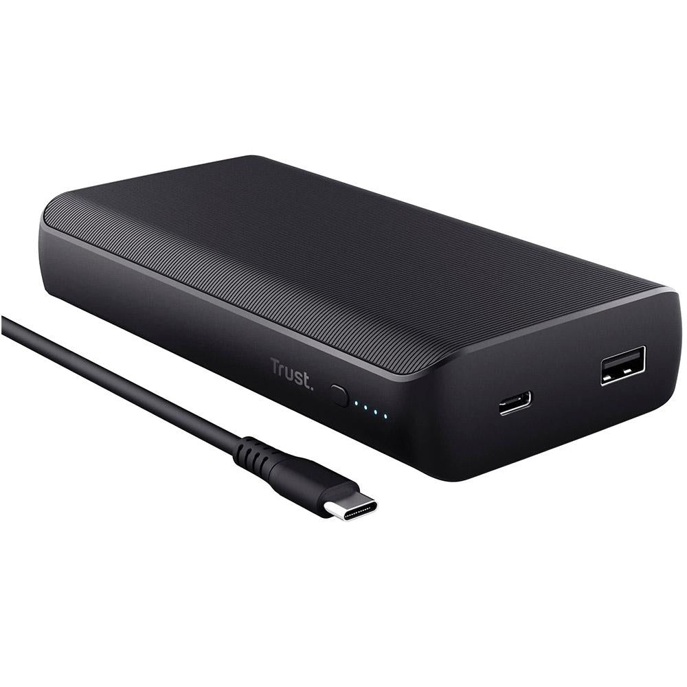 Baterie externa pt laptop, Trust Laro, 65W, negru