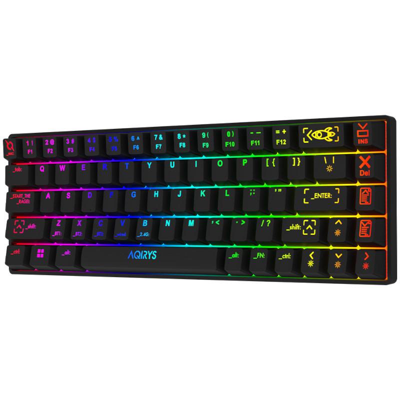 Tastatura Aqirys Mira, wireless, neagra (Tastatura Mecanica Gaming Aqirys Mira)