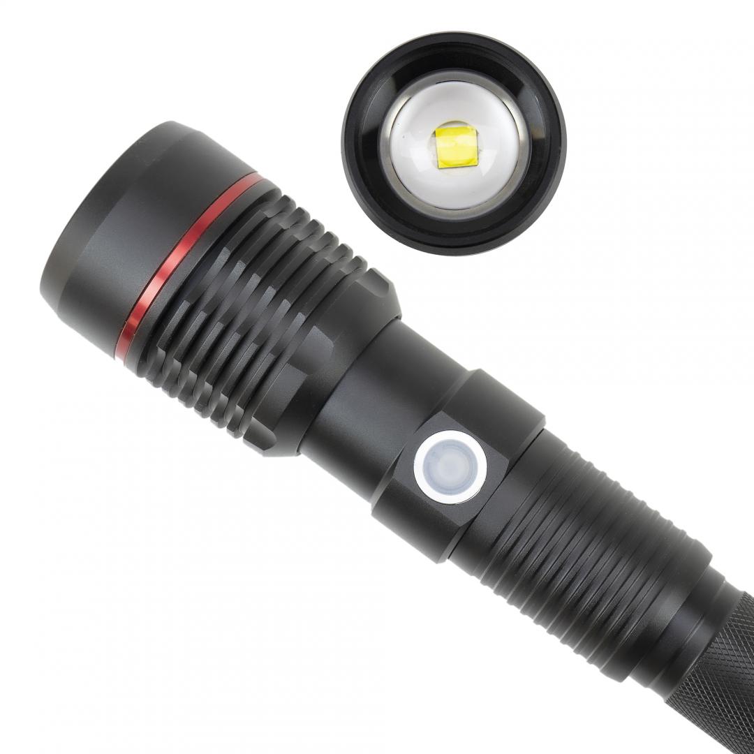 Pni Lanterna LED Aluminiu 1500LM 4400MAH (Lanterna Pni Adventure F450 din aluminiu cu focus si functie Boost)