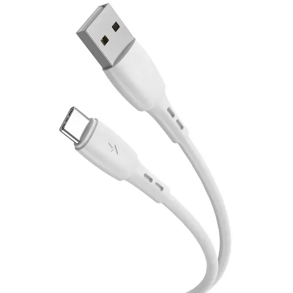 Cablu Lemontti Fast Charge 1.2m, alb