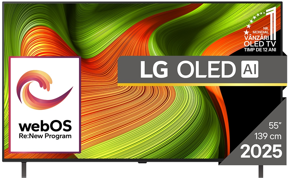 Televizor OLED Smart LG 55B53LA, 4K, HDR, 139cm