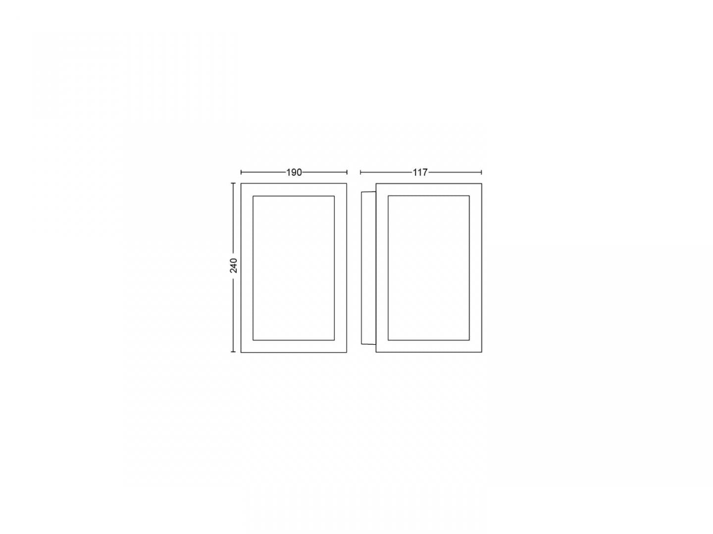 Impress Hue Waca EU Large Wall Lantern (Aplica LED RGB pentru exterior Philips Hue Impress)