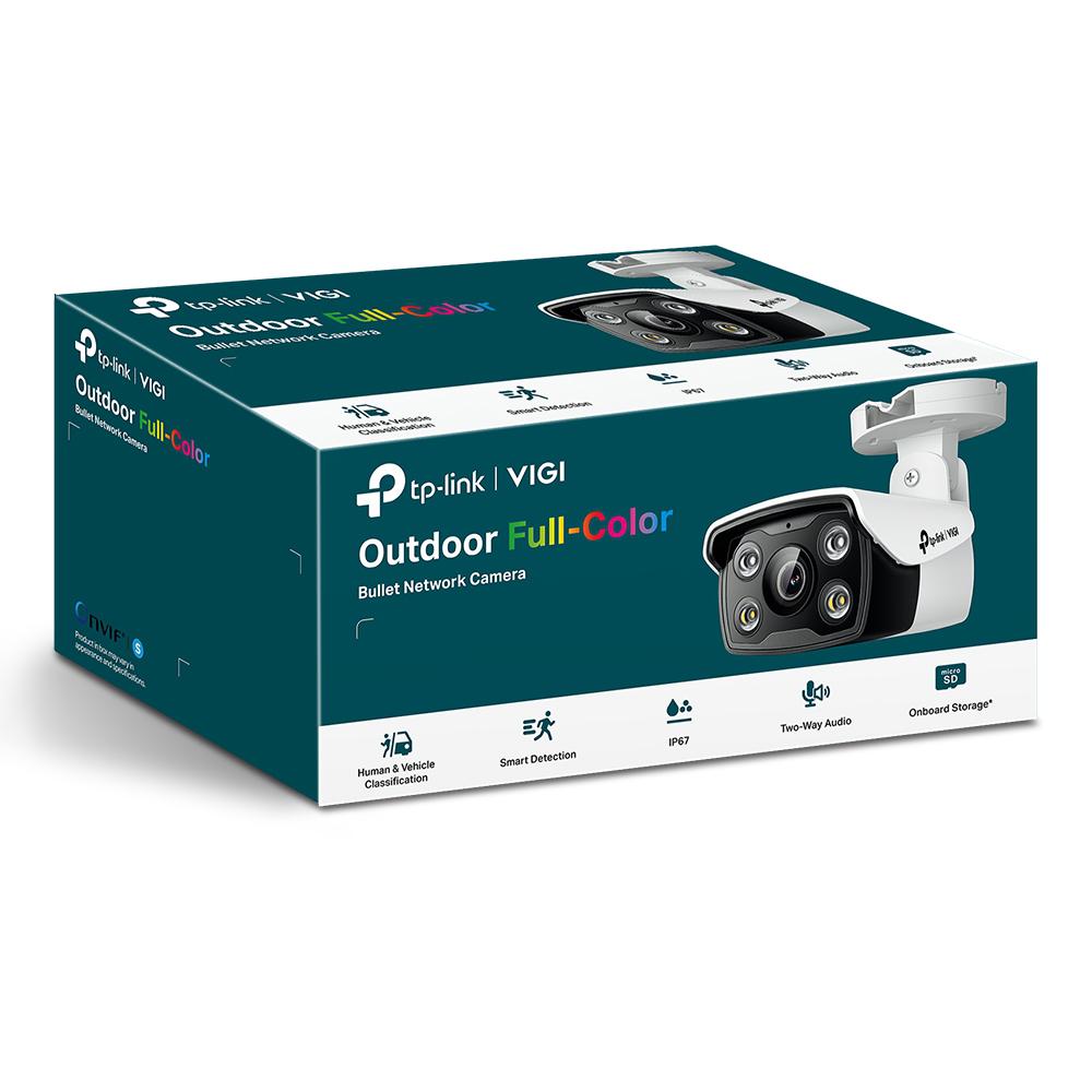 "TP-Link Camera IR de supraveghere Bullet pentru exterior VIGIC330(4MM), Senzor imagine: CMOS 1/2.8"", Lentila 4mm, F1.6,Weatherproof: IP67, Infrarosu: 30m, Detectare: 70m, Observare: 29m, Recunoastere: 10m, Identificare: 5mUnghi vizualizareHorizontal FOV