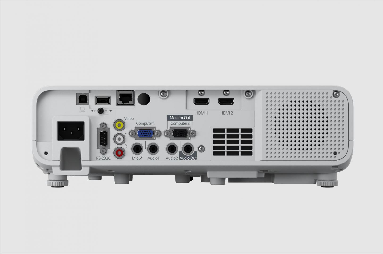 Proiector EPSON EB-L260F, 3LCD, RGB, 4600 lumeni, FHD 1080p, 16:9, Cpontrast:2.500.000:1, lampa 20.000 ore/ 30.000 ore Eco mode, dimensiune imagine: 31"-310", Interfata: USB 2.0-A, USB 2.0, RS-232C, Ethernet interface (100 Base-TX / 10 Base-T), Wi-Fi Dire