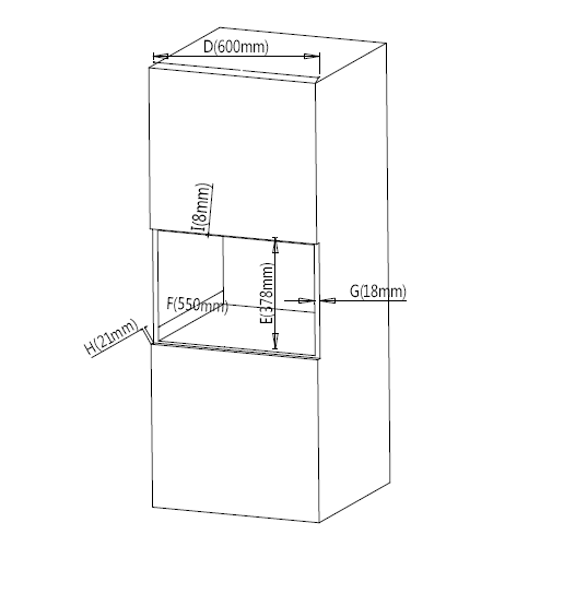 RESIGILAT | CUPTOR CU MICROUNDE INCORPORABIL HEINNER HMW-25BIGBK - imagine 5 - RESIGILAT