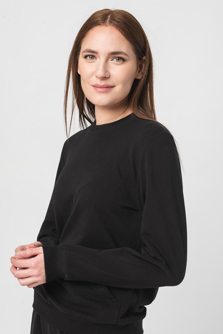 Pegas BLUZA COTON CASUAL FEMEI BLACK-XS