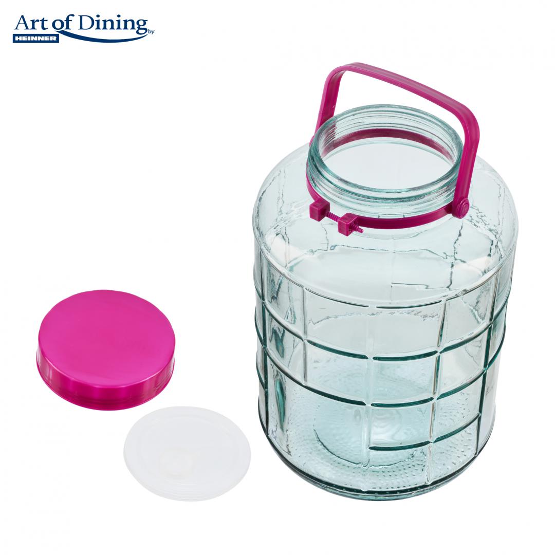 Borcan Sticla cu Capac Plastic 15L (borcan Sticla cu Capac Plastic 15L)