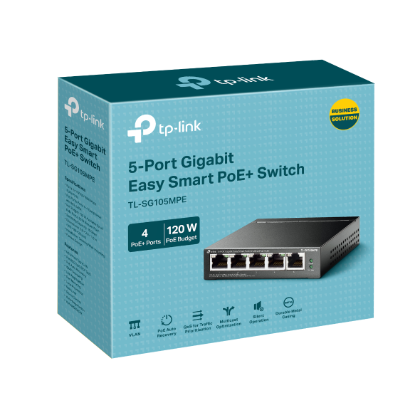 Resigilat TP-LINK TPL SW 5P-GB Easy-smart 4 Poe+
