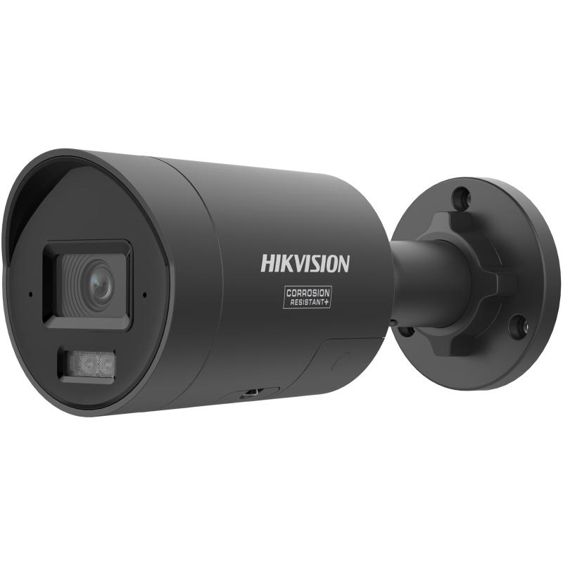 Camera de supraveghere IP Bullet 4MP Smart Hybrid Light with ColorVu Hikvision DS-2CD2047G3-LI2UY/SL(2.8MM)/BK, lentila fixa 2.8mm, iluminare min: Color: 0.0008 Lux @ (F1.0, AGC ON),0 Lux cu IR 40m, microfon incorporat, difuzor incorporat, interfata audio