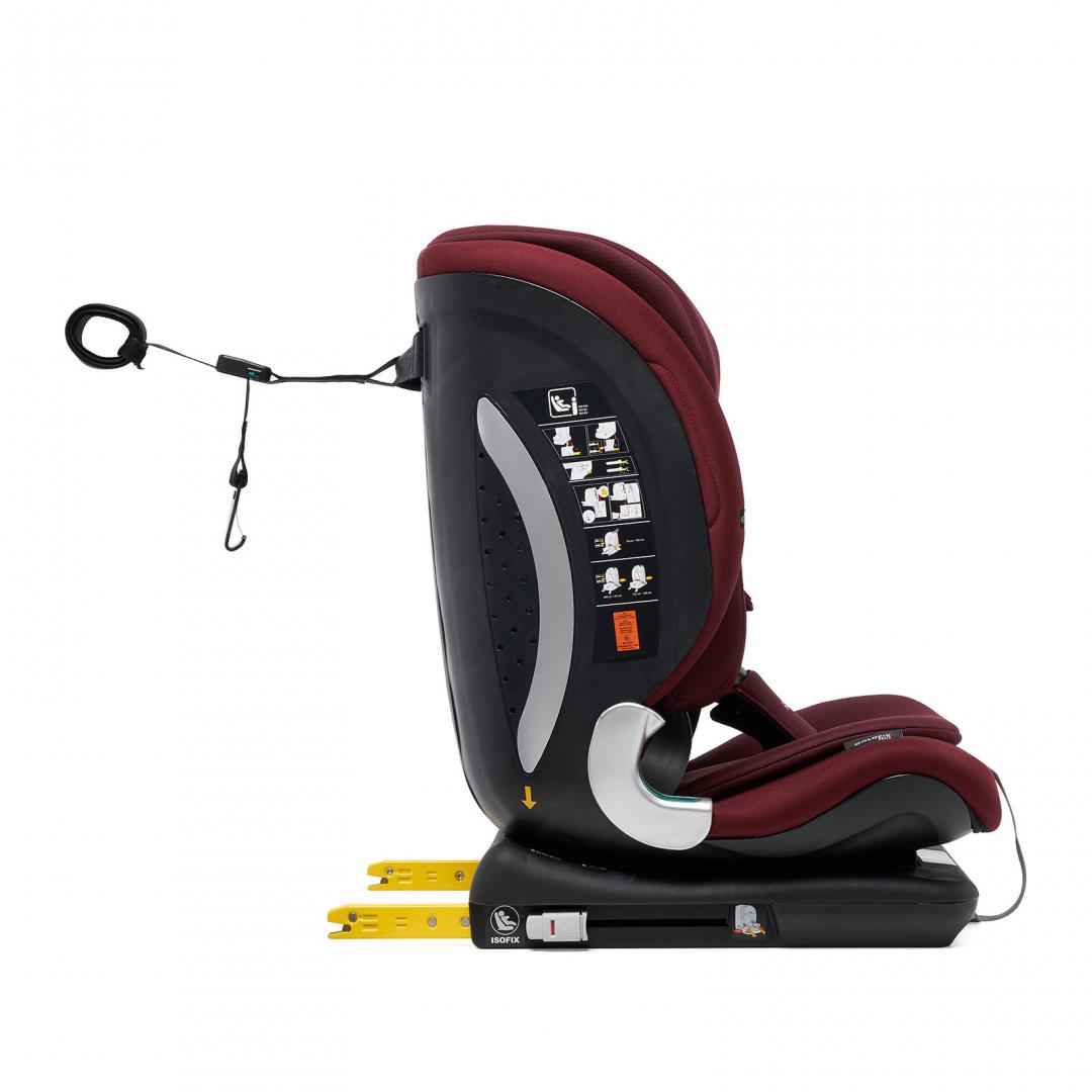 Scaun auto U-Grow,isofix,76-150 cm,rosu
