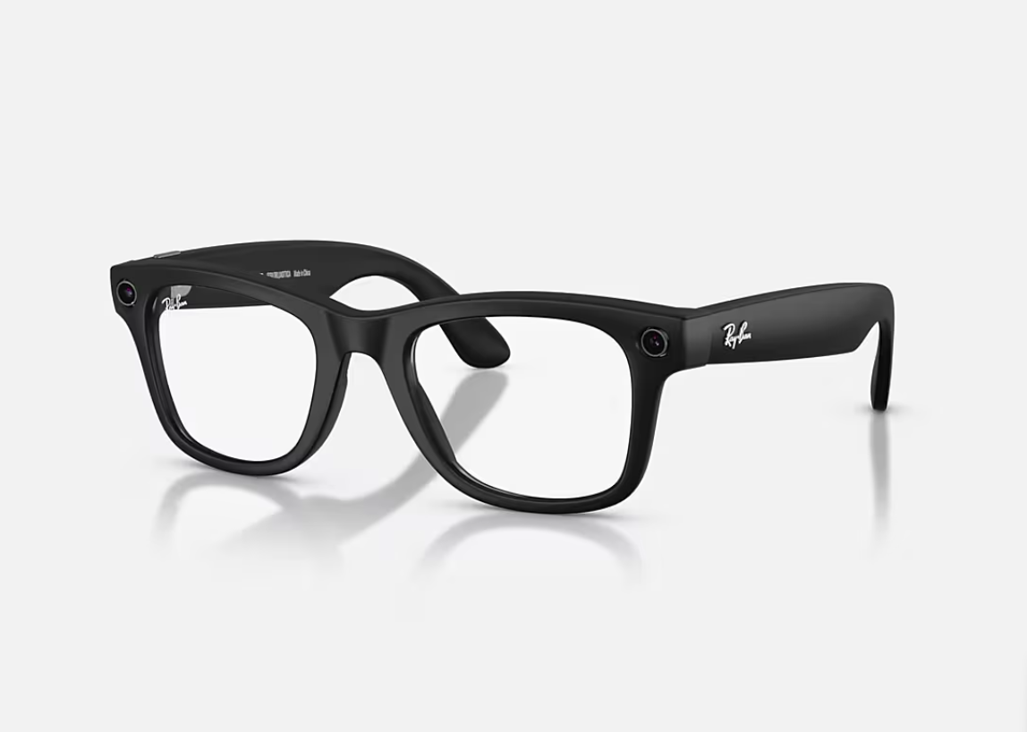 RayBan Meta Wayfarer L MB Grey Tr Gen 2 (ORW4012 Meta Wayfarer High Bridge Fit - Matte Black - Grey Transitions® Gen 2)