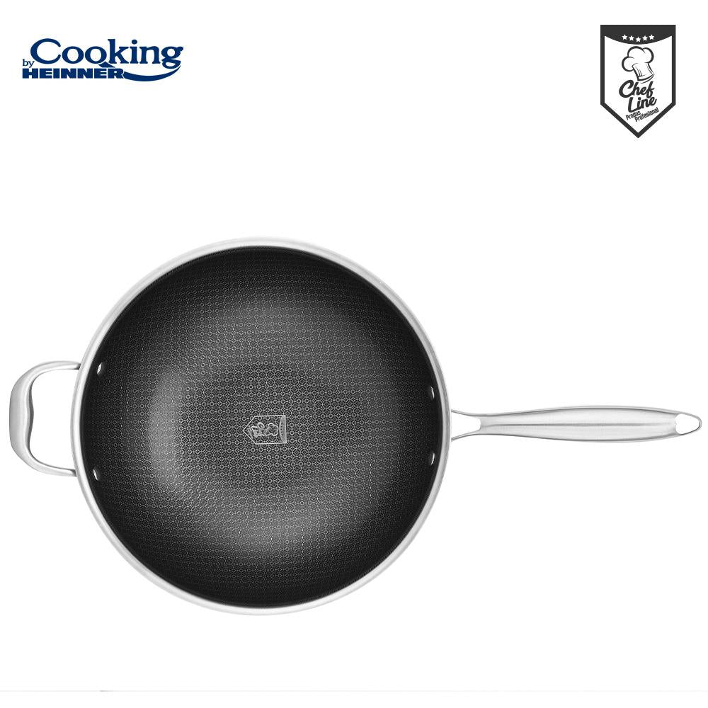 Heinner TIGAIE WOK INOX+CAPAC 30x8.5CM,TITANIUM3