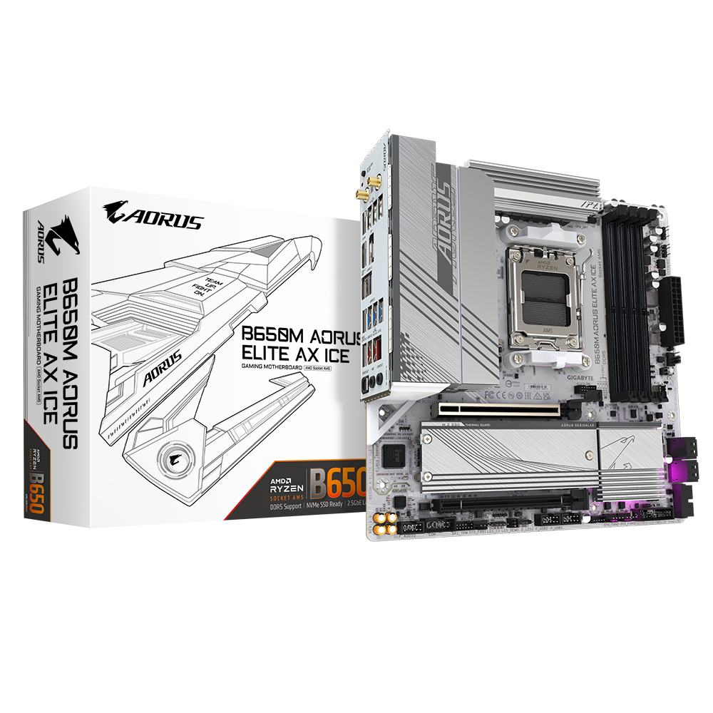 MB Gigabyte B650M AORUS ELITE AX ICE