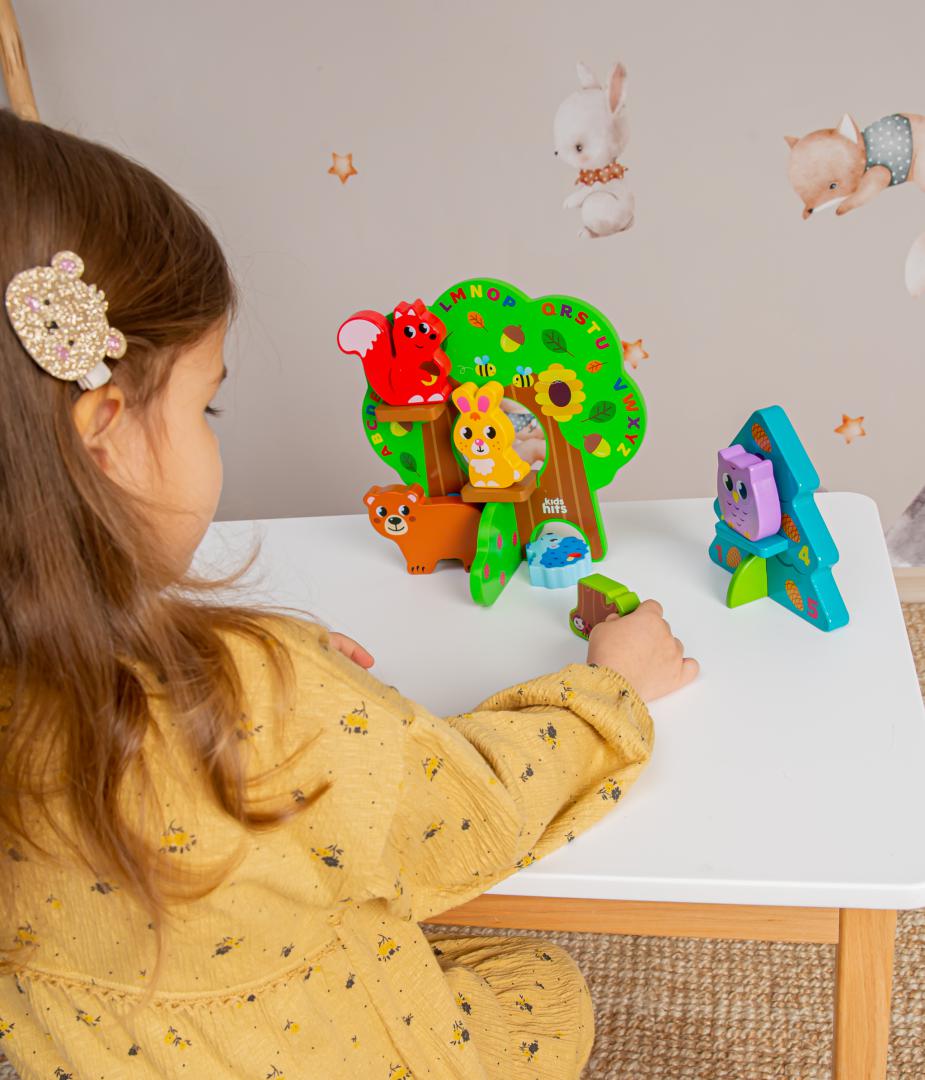 Kids Hits SET ANIMALE IN PADURE, JUCARIE LEMN