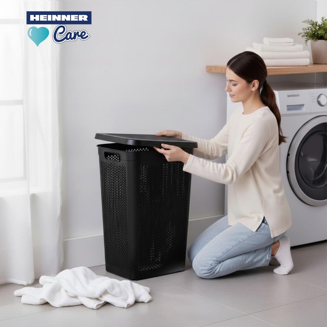 Heinner COS PENTRU RUFE SLIM DIN PLASTIC, 38L