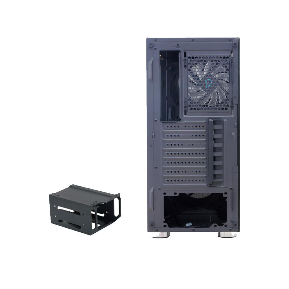 RESIGILAT | Carcasa Spacer Rainbow, ATX, MidTower, Gaming, fara sursa, sticla securizata, 4 x fan, USB 2.0 x 2, USB 3.0 x 1, mesh, fan controller (inclusiv RGB), telecomanda, „SPCS-GC-RAINBOW” - imagine 4 - RESIGILAT