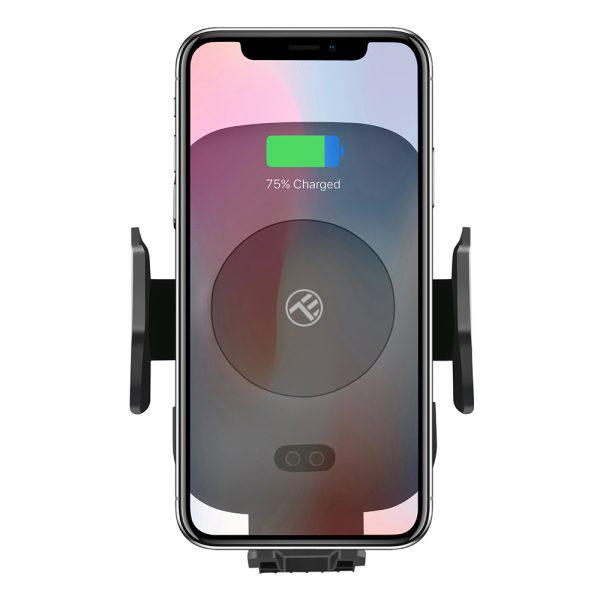 Incarcator wireless auto Tellur, negru (Incarcator wireless cu suport auto si senzor IR WCCM2)