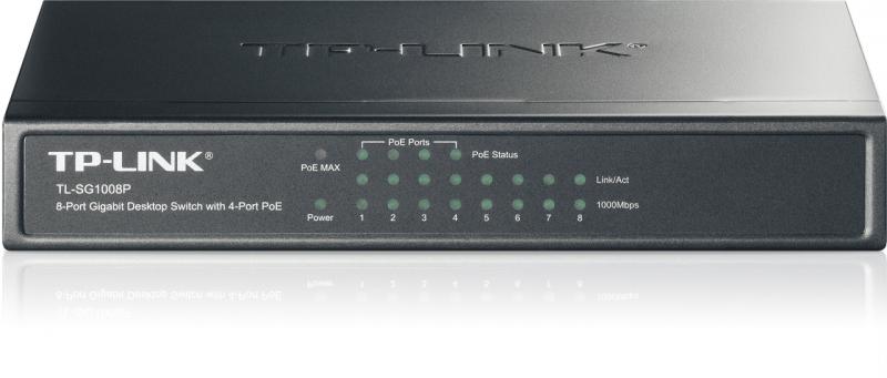 TP-Link TPL SW 8P-GB POE-4P UNMNGD DESK