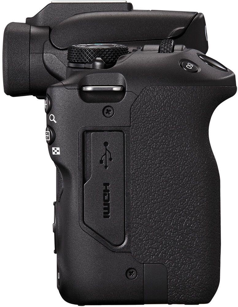 Canon D.cam Eos R50 + RF18-45+RF75-300MM (Aparat foto Canon Eos R50 Black Kit + Obiectiv RF-S 18-45 + RF-S 75-300MM F4-5.6)