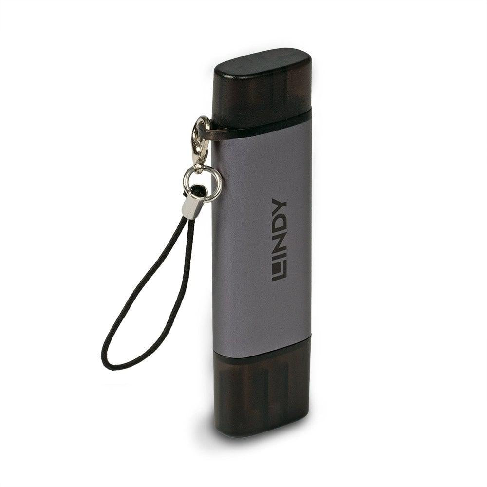 Card Reader Lindy USB 3.2 Type c&a, m/SD (Card Reader Lindy USB 3.2 Type C)