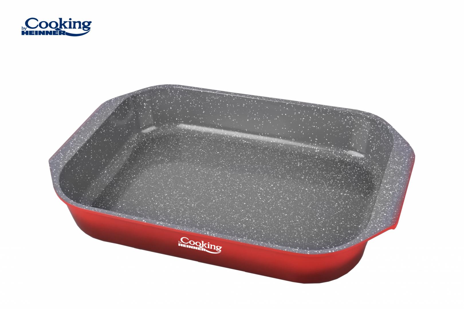 Tava Inalta Aluminiu 39.5x26CM, Red Line (tava Aluminiu cu Acoperire Ceramica 39.5x26 CM)