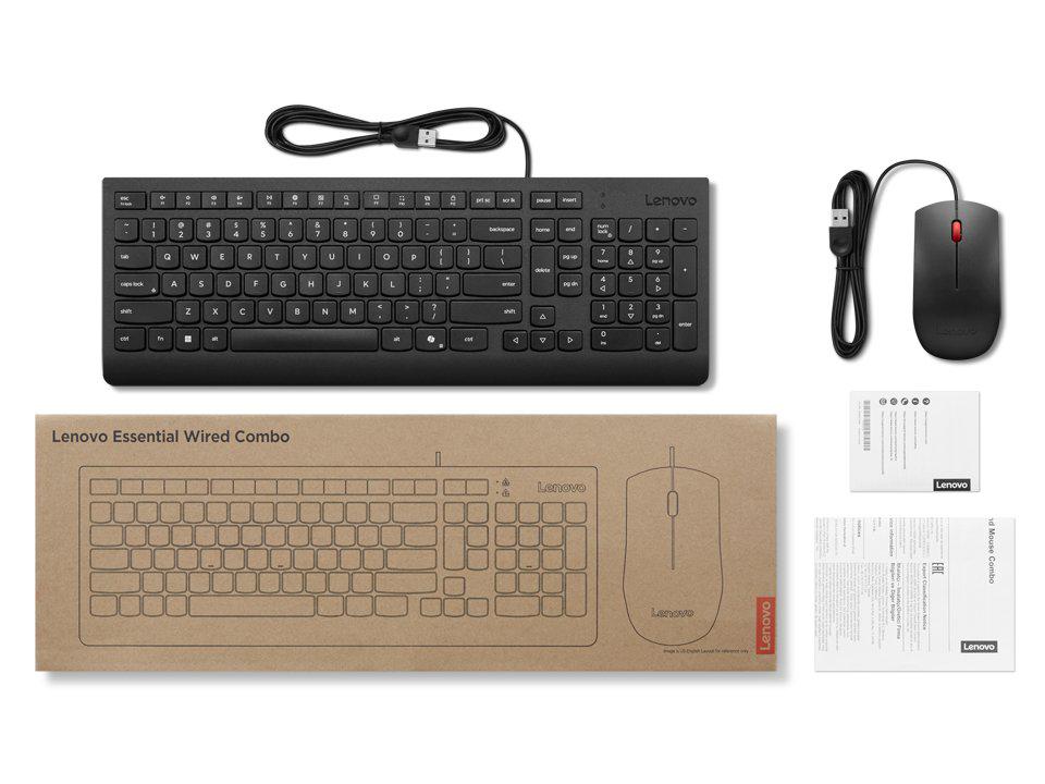 Lenovo LN Essential Wired Keyboard and Mouse