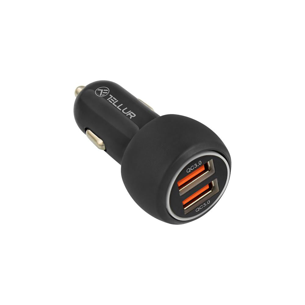 Incarcator auto Tellur FCC8 6a 36W negru (Incarcator auto Tellur FCC8)