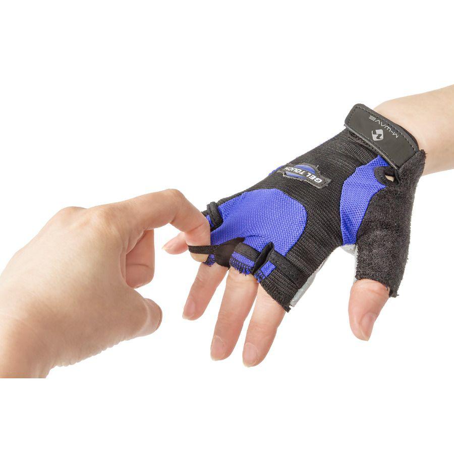 Manusi Ciclism M-WAVE L (Rosu/Negru)